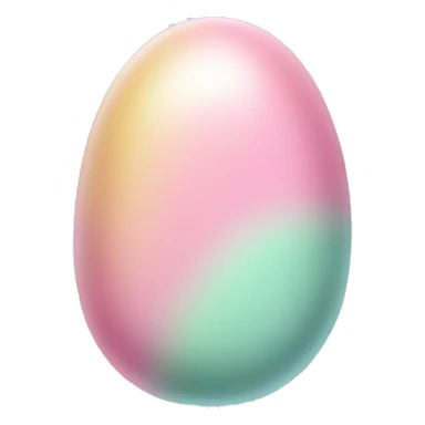 Pastel colored jellybean sticker