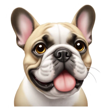 French bulldog looking at viewer sticker