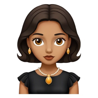 Black vintage dress sticker