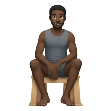 Black guy with toes sticker