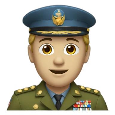 Un militaire en tenu de terre et son épouse sticker