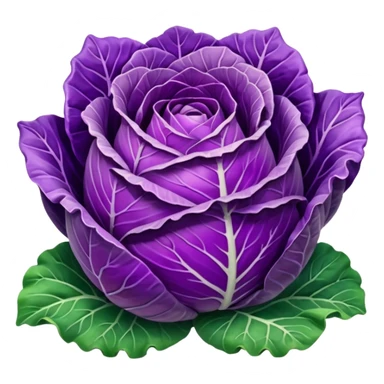 purple cabbage sticker