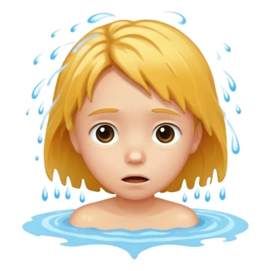 child falls in fountain its sad sticker