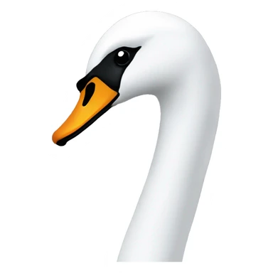 swan head right sticker