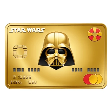 Star wars credits currency like a card sticker