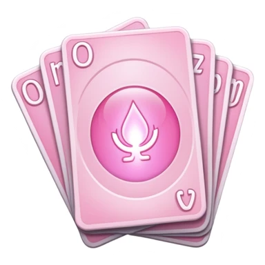 Light pink oracle cards sticker