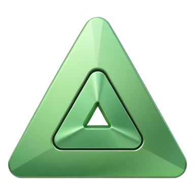 Light green triangle play button  sticker