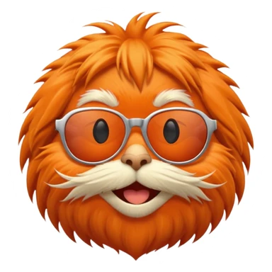Lorax wearing sunglasses sticker
