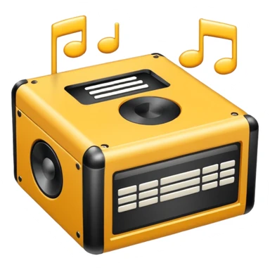 music sound box sticker