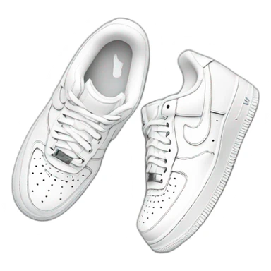 Af1 low wite sticker