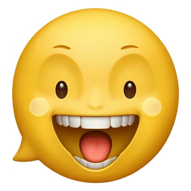 a face with a large opened mouth in emoji of whatsapp style (yellow), not humanized. The ones you generate are strange sticker