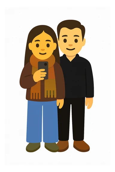 This is my boyfriend and I, make us into an emoji  sticker
