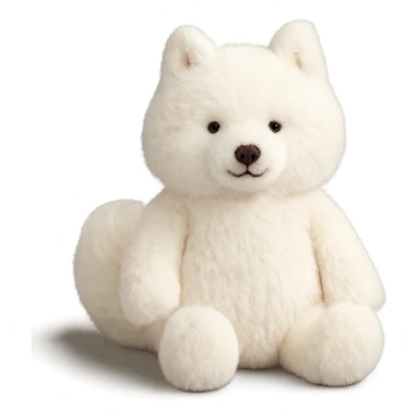 jellycat stuffed plush samoyed sticker