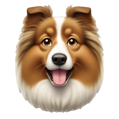 Fat Shetland Sheepdog sticker