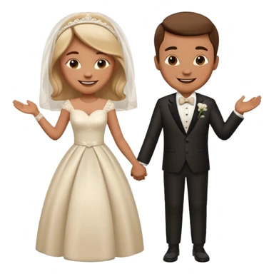 a man and woman its their marriage  sticker