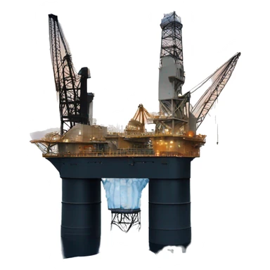 oil rig in antarctica sticker