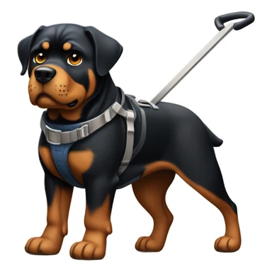 Rottweiler hauling a load  sticker