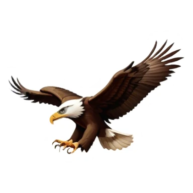 Icon for Country Music: Eagles band representation with classic acoustic guitars, a desert road, and an eagle soaring in the sky. Subtle vintage Americana aesthetics with warm tones, evoking the band's signature sound. Transparent background. sticker