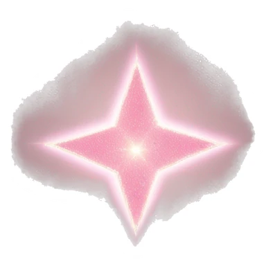 Three small light pink , 4-pointed sparks grouped together. The stars have a slightly elongated shape, giving them a twinkling effect. They vary in size, with the largest star in the center and two smaller stars on either side.  sticker
