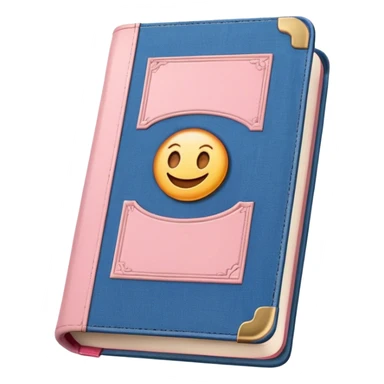 an old vintage romance book with an old cover in light pink and denim blue sticker