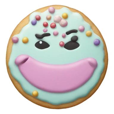 pastel Christmas cookie sticker