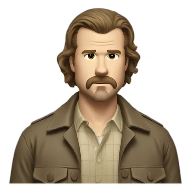 Stranger things jim hopper sticker