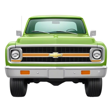 Light green with white middle stripe 1972 Chevrolet K10 truck sticker
