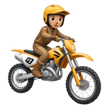 Person with dirtbike sticker
