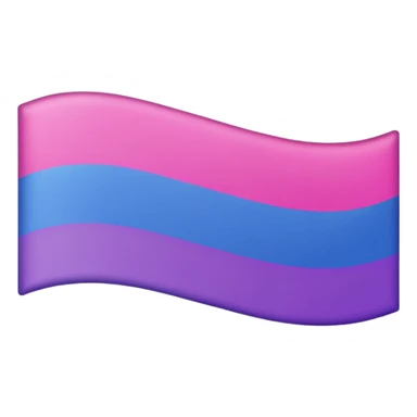 Bisexual flag pink purple then blue sticker