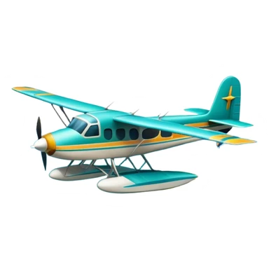 Sea plane over dry tortugas sticker
