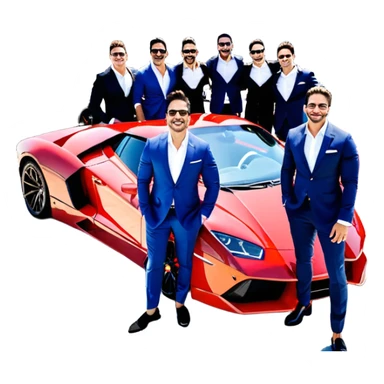 Speakers: Grant Cardone, Tai Lopez, Josh Madrid, Alex Hormozi, Iman Gadzhi, Daniel G, Branden Condy, Patrick Bet-David, Dan Henry, Luke Belmar, Shelby Sapp, Leila Hormozi, Tefi Valenzuela, business, influencers, friends, rich millionaire success lifestyle, private jet , supercars, success, sales sticker