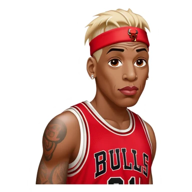 Dennis Rodman Chicago bulls #91 sticker