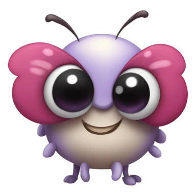 Bug with heart eyes emoji sticker