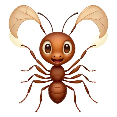 Cinematic Cheeky Ant Portrait Emoji, Head tilted dramatically with an exaggeratedly shocked expression, featuring a diminutive, agile body with wide, comically expressive eyes full of playful disbelief and subtly animated antennae, Simplified yet hilariously expressive features, highly detailed, glowing with a slightly sassy earthy glow, high shine, dramatic yet playful, stylized with an air of cheeky insect mischief, soft glowing outline, capturing the essence of a meme-worthy ant that looks ready to scurry its way into viral fame! sticker