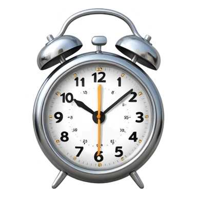 ringing alarm clock sticker