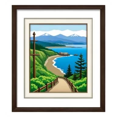 Port Angeles Washington no border walking trail sticker