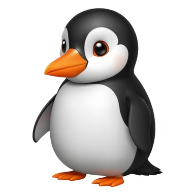 Cute penguin giving kisses sticker