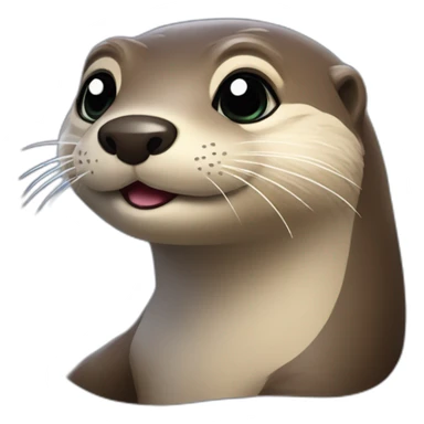 Loutre avec étoiles sticker