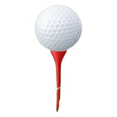 A golf ball resting on the grass of a lush golf course, with a golf club positioned nearby, ready for the next shot. The background features rolling green hills and a clear sky, highlighting the serene and precise nature of the sport. sticker