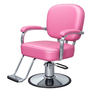 pink hairstylist chair sticker