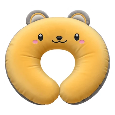 A plush travel pillow with gentle cushioning that wraps comfortably around the neck. sticker