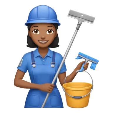 Window Cleaner  black woman sticker