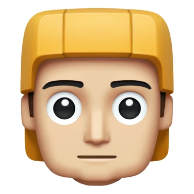 Pixeled style head sticker