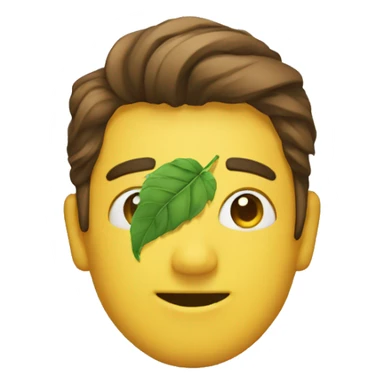 papel y hoja sticker