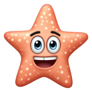 Patrick star on the phone sticker