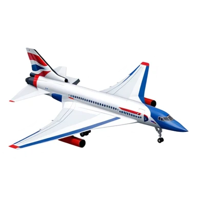 Concorde - British Airways (Model Year: 2020) (Iconic colour: White with blue and red) sticker