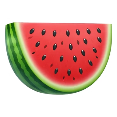 glitter red and green watermelon sticker