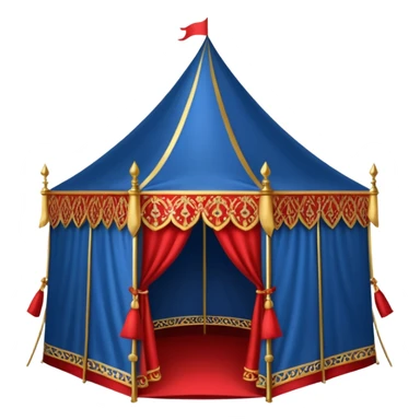 royal tent for prince 16th century sticker