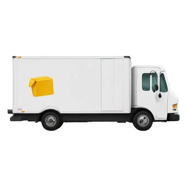 Boxtruck with letter "PGS” on the side sticker