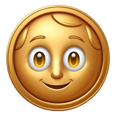 penny coin mascot with a cute face, money savvy, financial advisor character with dollar sign eyes sticker